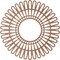 Ekena Millwork Cornelius Wood Fretwork Pierced Ceiling Medallion, Wood (Paint Grade), 40"OD x 14 7/8"ID x 3/8"T CMWP40X0375CRMF - alternate 2